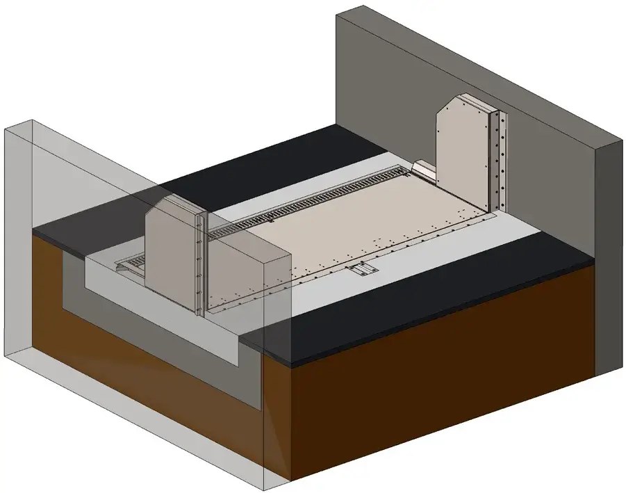 Vario DAM automata gát épületek, mélygarázsok védelmére - Vario Doors DAM 3d Vis Close